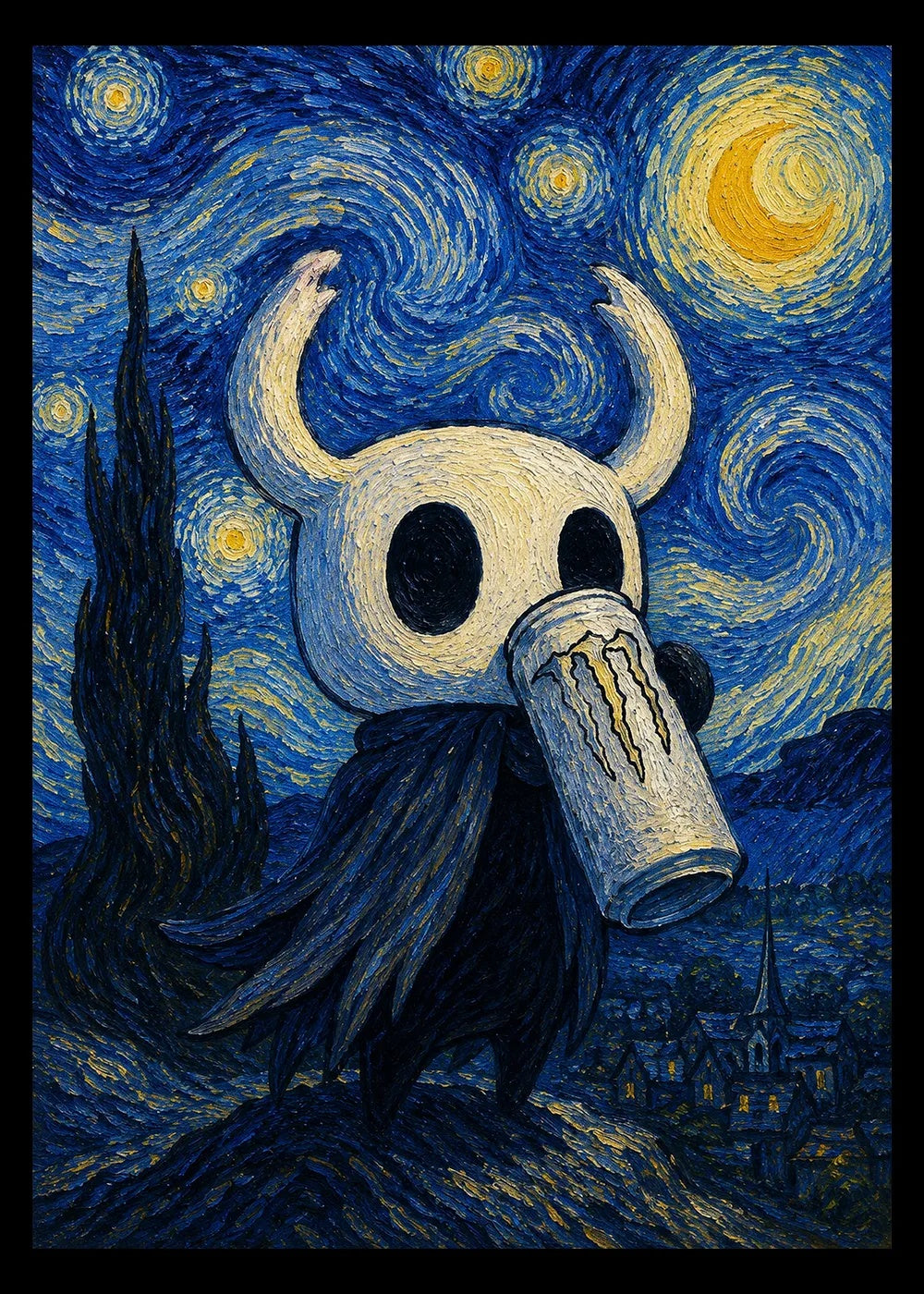 Hollow Knight metal poster artwork